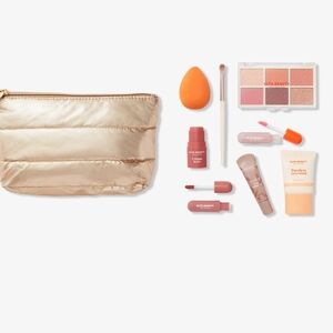 Ulta Beauty Makeup Collection with Gold Bag